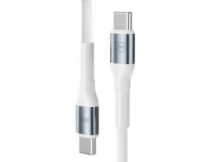Kabel USB-C - USB-C 3MK Hyper Cable N-Series 100W 1 m Biały