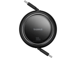 Kabel USB-C - USB-C BASEUS Free2Pull Mini 100W 1.5 m Czarny
