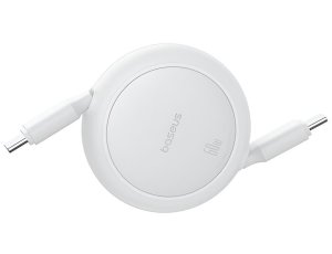 Kabel USB-C - USB-C  BASEUS Free2Pull Mini 60W 1 m Biały