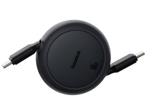 Kabel USB-C - USB-C  BASEUS Free2Pull Mini 60W 1 m Czarny