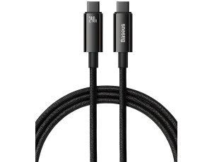 Kabel USB-C - USB-C BASEUS Tungsten Gold 240W 1 m Czarny