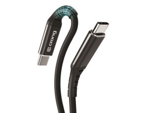 Kabel USB-C - USB-C CRONG Armor Link 2 m Czarny