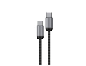 Kabel USB-C — USB-C ENCORE ENERGY EE121-CC 1m 100W Braided Czarny