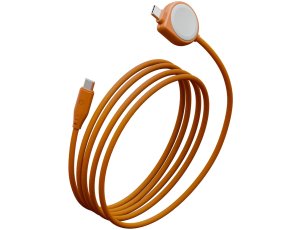 Kabel USB-C - USB-C ENERGEA Flow Duo MagSafe 60W 1.5m Pomarańczowy