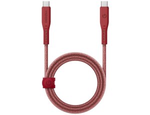 Kabel USB-C - USB-C ENERGEA Flow MFi 240W 1.5 m Czerwony