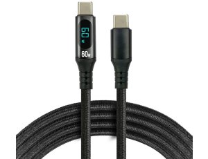 Kabel USB-C - USB-C EVERACTIVE CBB-1PDL 60W 1 m Czarny