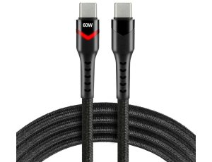 Kabel USB-C - USB-C EVERACTIVE CBB-2PDR 60W 2 m Czarny