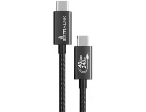 Kabel USB-C - USB-C EXTRALINK Smart Life Cable 240W 2 m Czarny