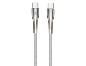 Kabel USB-C - USB-C FOREVER Sleek 60W 1 m Biały