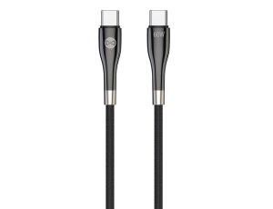 Kabel USB-C - USB-C FOREVER Sleek 60W 1 m Czarny
