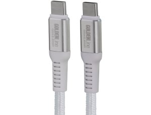 Kabel USB-C - USB-C GÖTZE & JENSEN Golden Line 1 m Biały