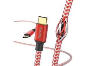 Kabel USB-C - USB-C HAMA 1.5 m Czerwony