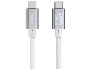 Kabel USB-C - USB-C HAMA 125147 1.5m Biały