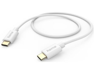 Kabel USB-C - USB-C HAMA 201590 1 m Biały