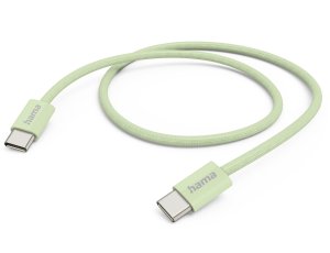 Kabel USB-C - USB-C HAMA 201726 60W 1 m Zielony