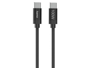 Kabel USB-C - USB-C HAMA 201740 1.5 m Czarny
