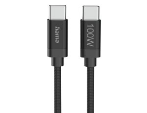 Kabel USB-C - USB-C HAMA 201749 1.5 m Czarny