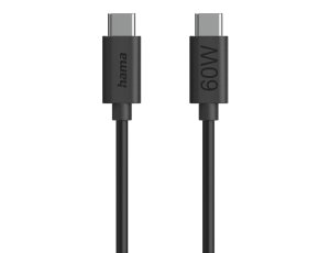 Kabel USB-C - USB-C HAMA 60W 1.2 m Czarny