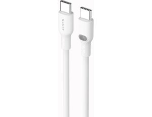 Kabel USB-C - USB-C HAVIT CB6280 100W 1 m Biały