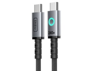 Kabel USB-C - USB-C INIU Leopard Magnetic 240W 1.2 m Czarny