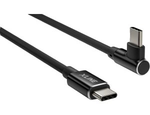 Kabel USB-C - USB-C kątowy XLINE 60W 1m