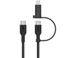 Kabel USB-C - USB-C/Lightning BELKIN CAC003HQ1.5MBK 60W 1.5 m Czarny