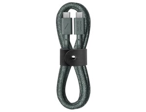 Kabel USB-C - USB-C NATIVE UNION Belt Cable 60W 1.2 m Ciemnozielony