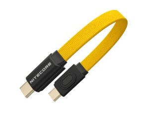 Kabel USB-C - USB-C NITECORE NLink10 60W 7 cm Żółty