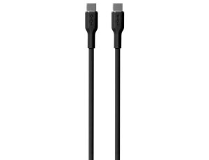 Kabel USB-C - USB-C PURO Icon Soft Cable 1.5 m Czarny