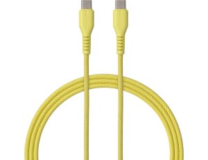 Kabel USB-C - USB-C QUALO QKN-CC-05 1.5 m Żółty