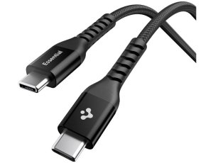 Kabel USB-C - USB-C SPIGEN EB10010CCA Essential 100W 1 m Czarny