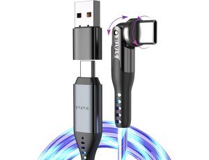 Kabel USB-C - USB-C STATIK PowerPivot GloBright Pro 2m Niebieski