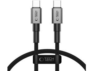 Kabel USB-C - USB-C TECH-PROTECT UltraBoost DNA 100W 0.25 m Szary