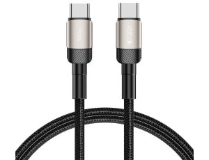 Kabel USB-C - USB-C TECH-PROTECT UltraBoost EVO PD100W/5A 1 m Czarno-beżowy