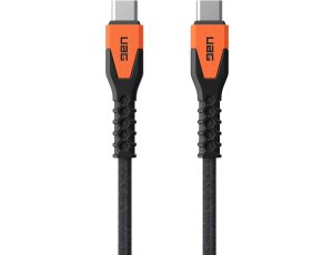 Kabel USB-C - USB-C UAG Rugged Cable 60W 1.5 m Czarno-pomarańczowy