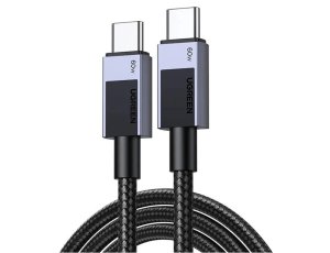 Kabel USB-C - USB-C UGREEN L524 60W 1 m Szary