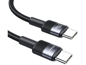 Kabel USB-C - USB-C USAMS SJ727 240W 1.2 m Czarny