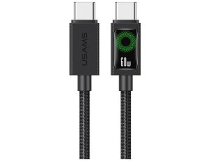 Kabel USB-C - USB-C USAMS U92 60W 1.2 m Czarny