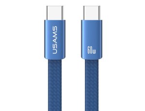 Kabel USB-C - USB-C USAMS U96 60W 1.2 m Niebieski