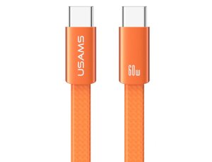 Kabel USB-C - USB-C USAMS U96 60W 1.2 m Pomarańczowy