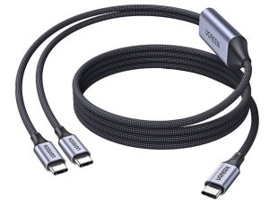 Kabel USB-C - USB-C/USB-C UGREEN L533 140W 2 m Czarno-szary