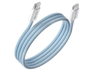 Kabel USB-C - USB-C VEN-DENS 60W 1 m Niebieski