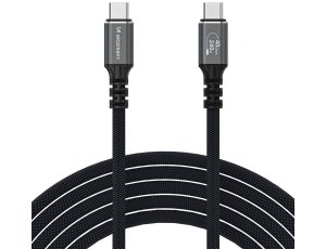 Kabel USB-C - USB-C WOZINSKY WPS-UY415S 4K 240W 1.5 m Czarny