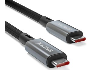 Kabel USB-C - USB-C XLINE 240W 8K 1 m Czarny