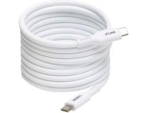 Kabel USB-C - USB-C XLINE Mag Soft UC02WMC-CC 100W 2m Biały