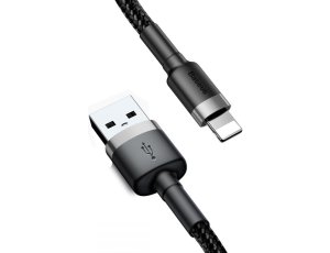 Kabel USB - Lightning BASEUS Cafule 0.5 m Czarno-szary