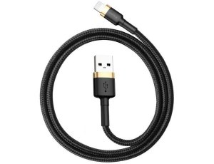 Kabel USB - Lightning BASEUS Cafule 1 m Czarno-złoty