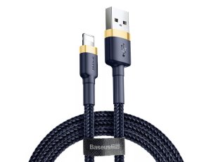 Kabel USB - Lightning BASEUS Cafule 1 m Granatowo-złoty
