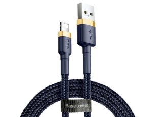 Kabel USB - Lightning BASEUS Cafule 2 m Granatowo-złoty