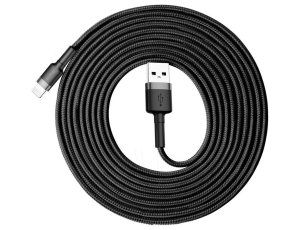 Kabel USB - Lightning BASEUS Cafule 3 m Czarno-szary